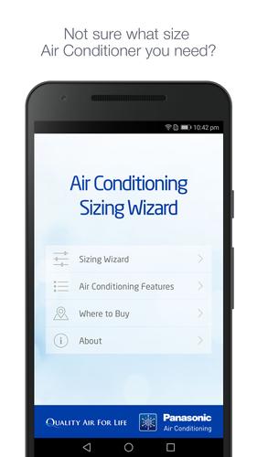 Panasonic Aircon Sizing Wizard