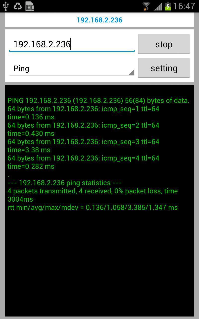 ping google,yahoo,facebook ...