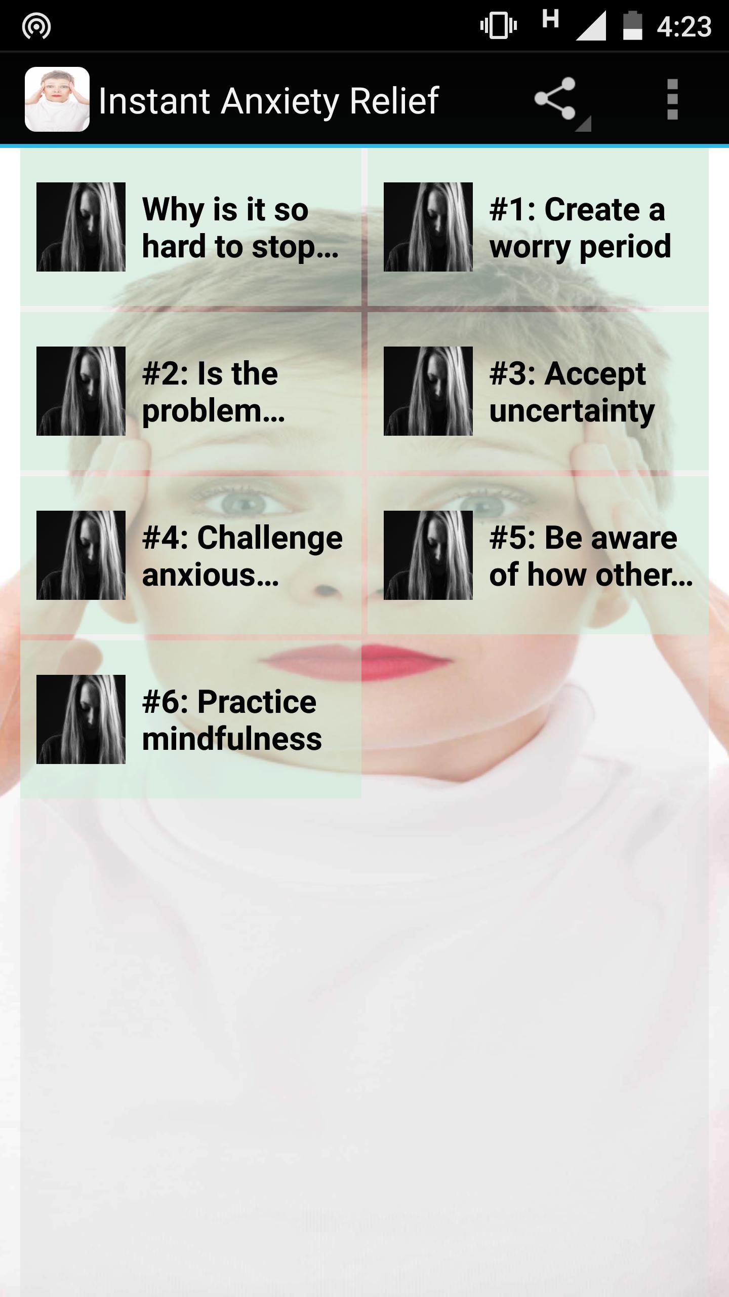 Instant Anxiety Relief