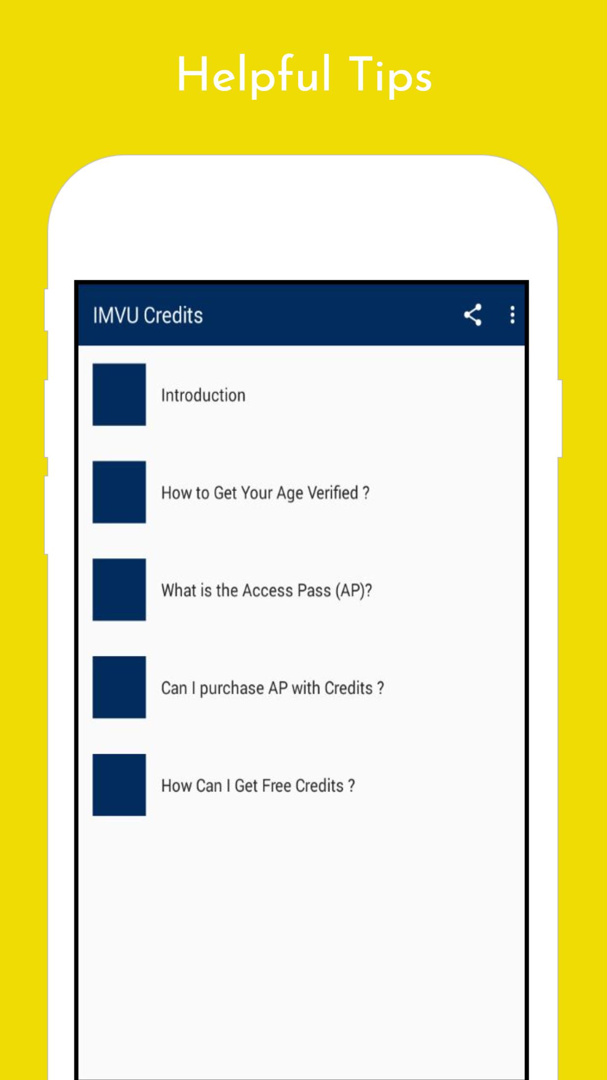 Support for I-M-V-U Credits