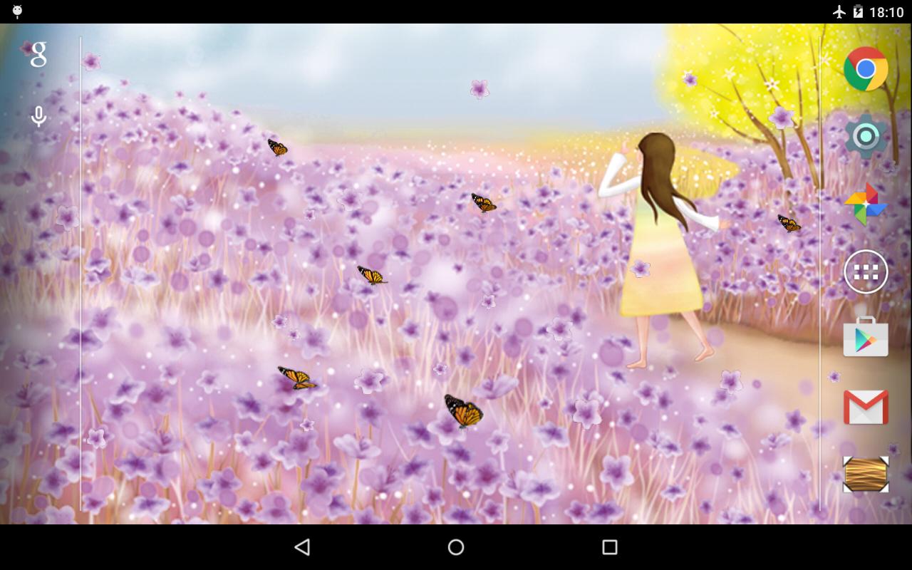 Lily's Garden Live Wallpaper