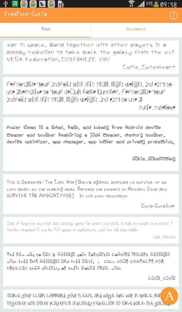 FreeFont - Cutie