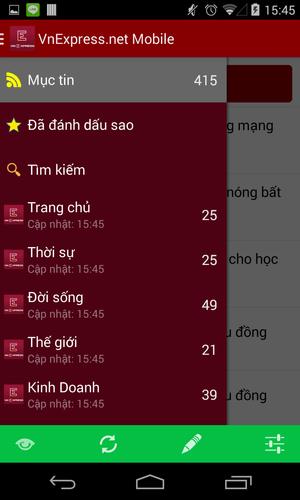 Bao VnExpress mobile-vnexpress